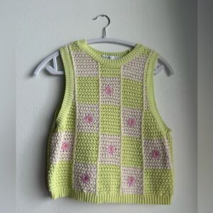 flower patchwork vest